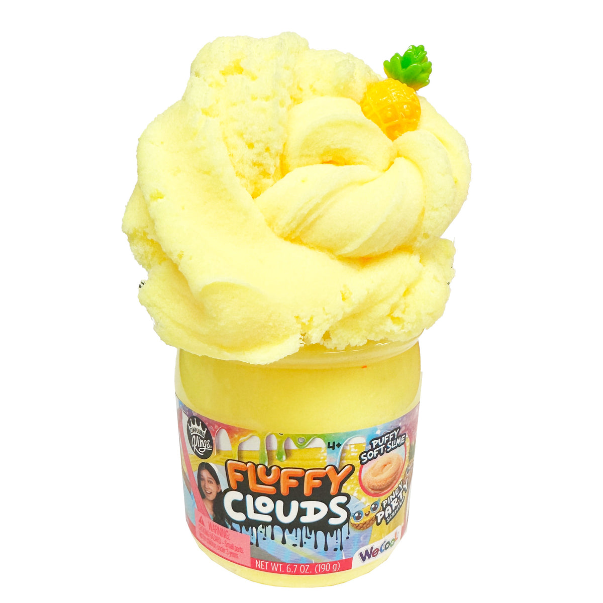 Frozen Pineapple  Yellow Snow Fizz Slime – Slime Fantasies