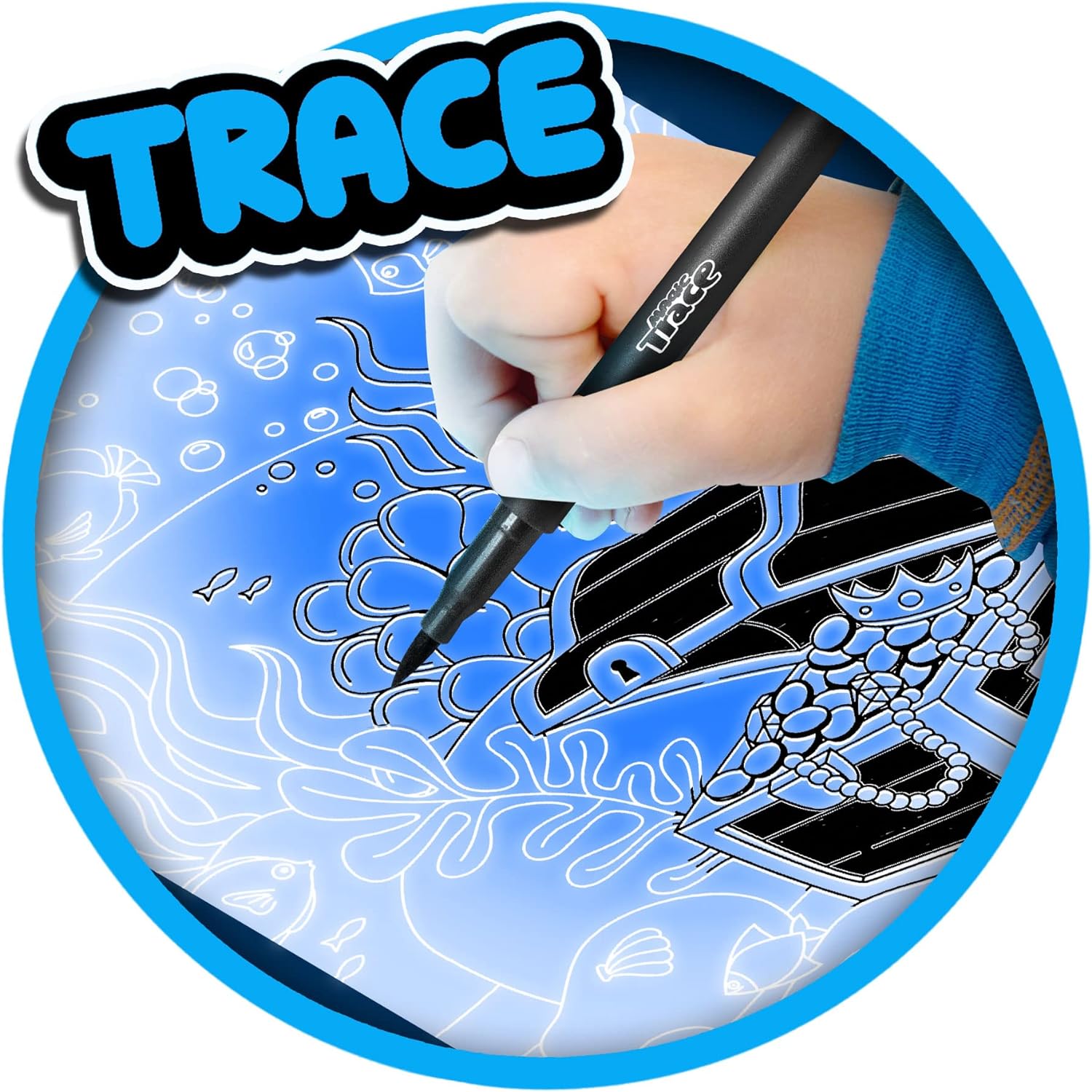 Magic Trace Light to Draw "Underwater Adventures" Drawing & Coloring